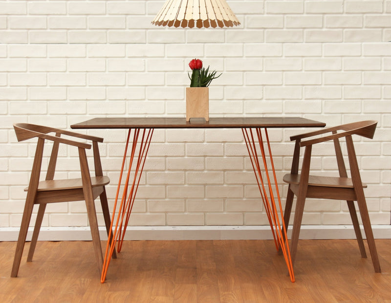 Williams Dining Table - Small Rectangle - Tronk - Tables + Desks - Maple - Blood Red - HORNE