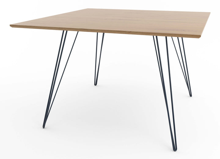 Williams Dining Table - Small Square - Tronk - Tables + Desks - White Oak - Navy - HORNE