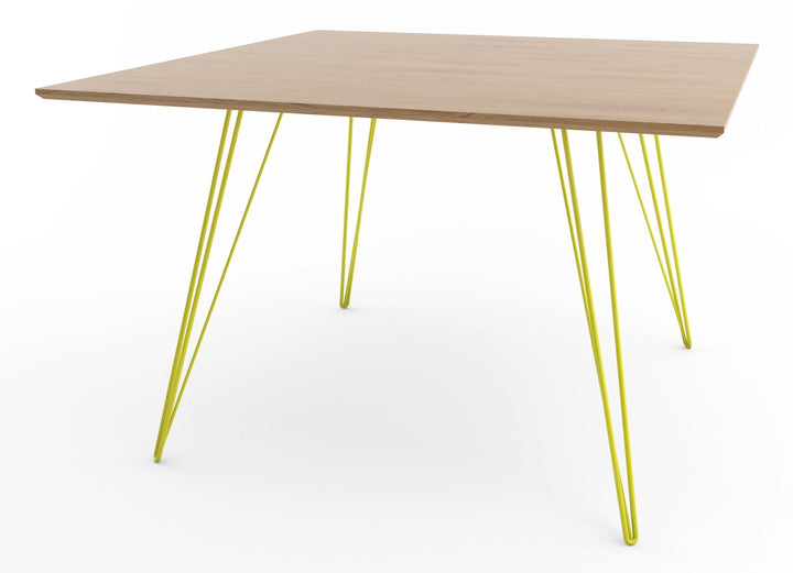 Williams Dining Table - Small Square - Tronk - Tables + Desks - White Oak - Yellow - HORNE