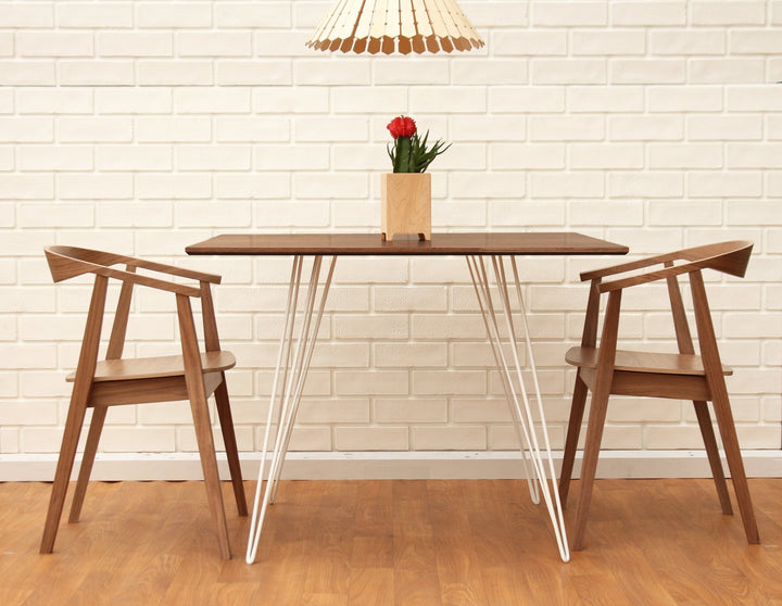 Williams Dining Table - Small Square - Tronk - Tables + Desks - Walnut - White - HORNE