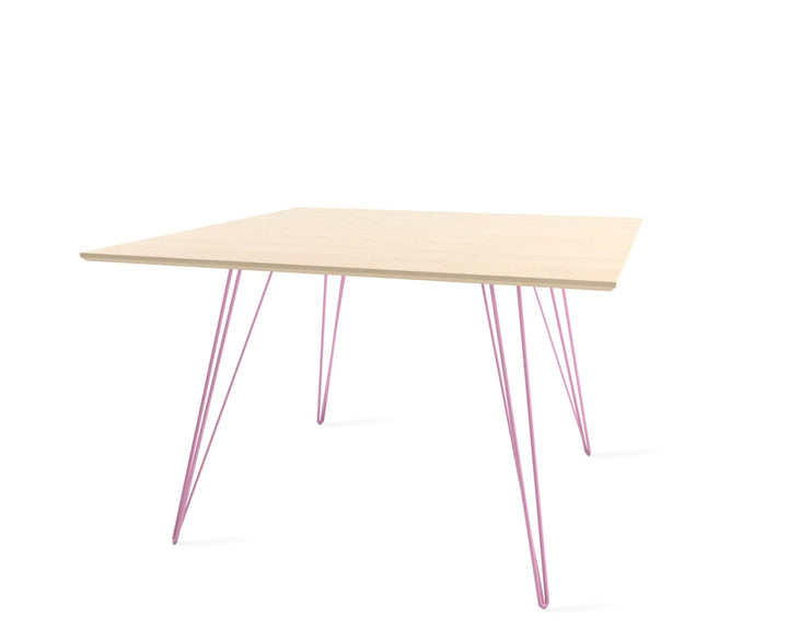 Williams Dining Table - Small Square - Tronk - Tables + Desks - Maple - Pink - HORNE