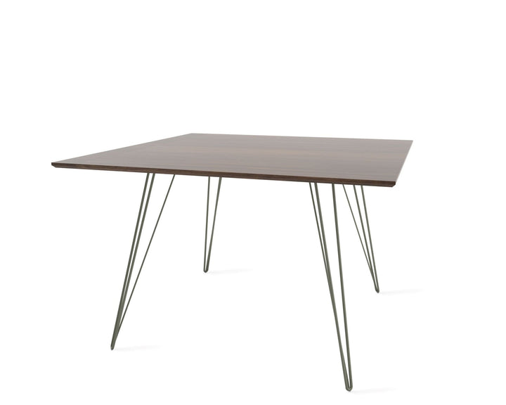 Williams Dining Table - Small Square - Tronk - Tables + Desks - Walnut - Prairie Green - HORNE