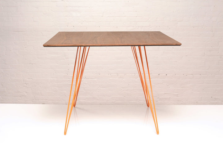 Williams Dining Table - Small Square - Tronk - Tables + Desks - Walnut - Orange - HORNE