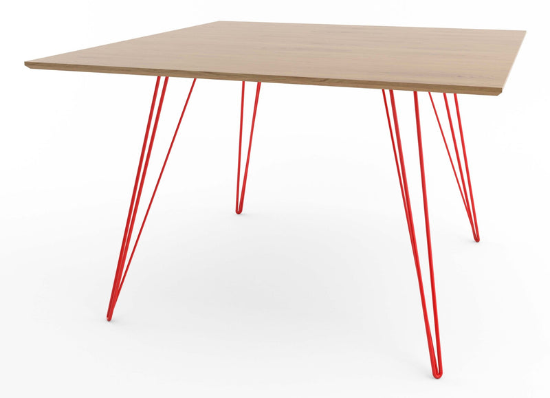 Williams Dining Table - Small Square - Tronk - Tables + Desks - Maple - Blood Red - HORNE