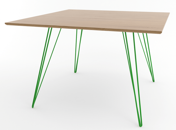 Williams Dining Table - Small Square - Tronk - Tables + Desks - White Oak - Green - HORNE