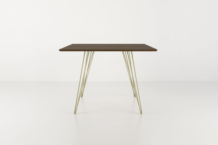 Williams Dining Table - Small Square - Tronk - Tables + Desks - Walnut - Brassy Gold - HORNE