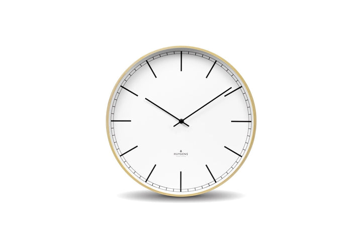 Wood35 Wall Clock - Pine Wood - Huygens - Clocks - White Index - HORNE