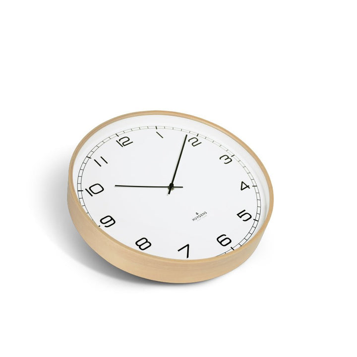 Wood35 Wall Clock - Pine Wood - Huygens - Clocks - White Arabic - HORNE