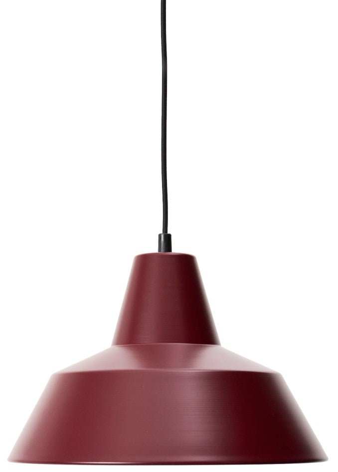 Workshop Pendant - Made by Hand - Pendants - 13.7"Ø - Wine Red - HORNE