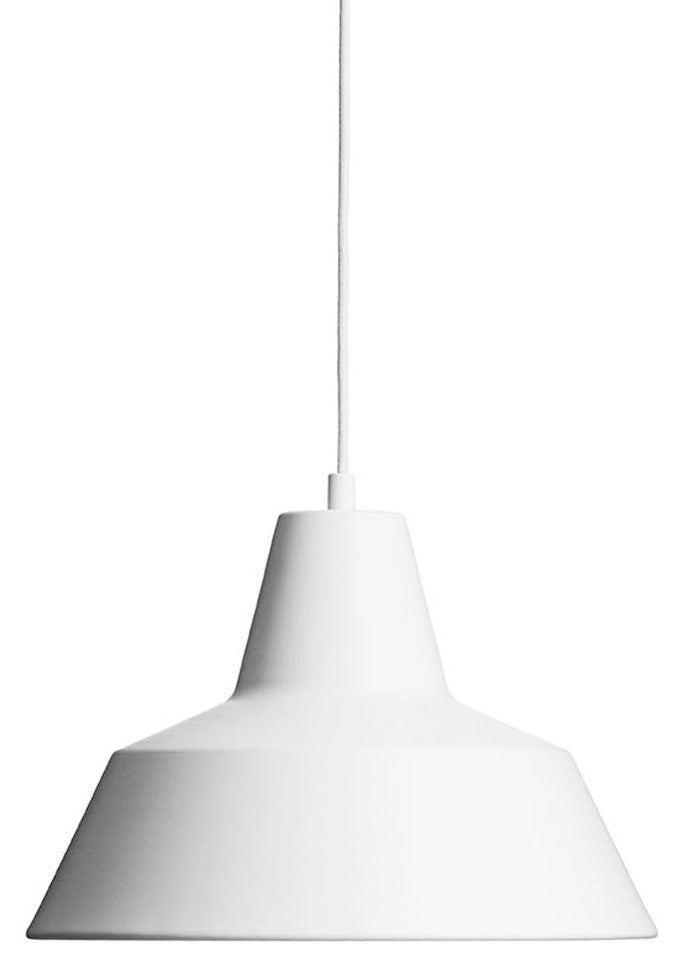 Workshop Pendant - Made by Hand - Pendants - 13.7"Ø - Matte White - HORNE