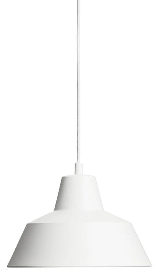 Workshop Pendant - Made by Hand - Pendants - 11"Ø - Matte White - HORNE