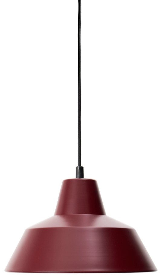 Workshop Pendant - Made by Hand - Pendants - 11"Ø - Wine Red - HORNE