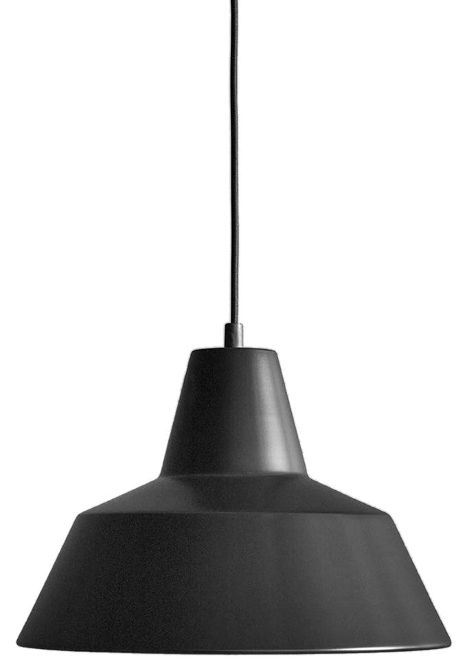 Workshop Pendant - Made by Hand - Pendants - 13.7"Ø - Matte Black - HORNE