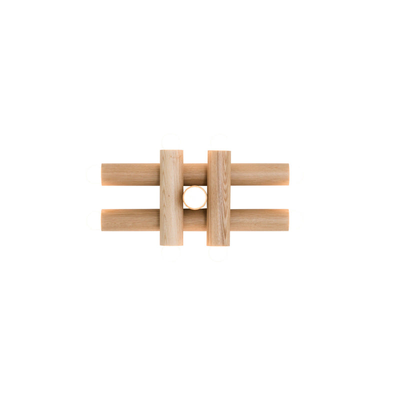 Hieroglyph Sconce - Workstead Wall Sconces - Natural Oak - Hewn Brass - HORNE