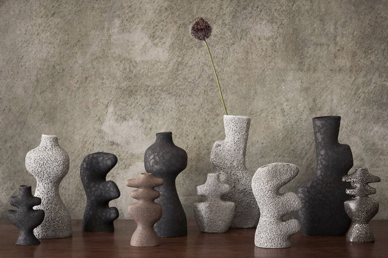 Yara Vase - Ferm Living - Vases - Small - Rustic Iron - HORNE