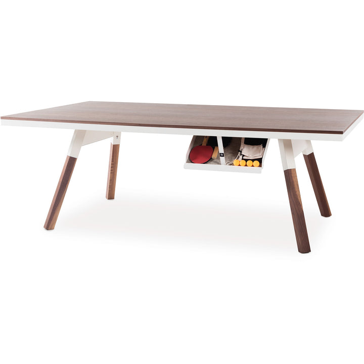 You And Me Ping Pong Table Wood - 220 Medium - RS Barcelona - Stools + Benches + Ottomans - Walnut - White - HORNE
