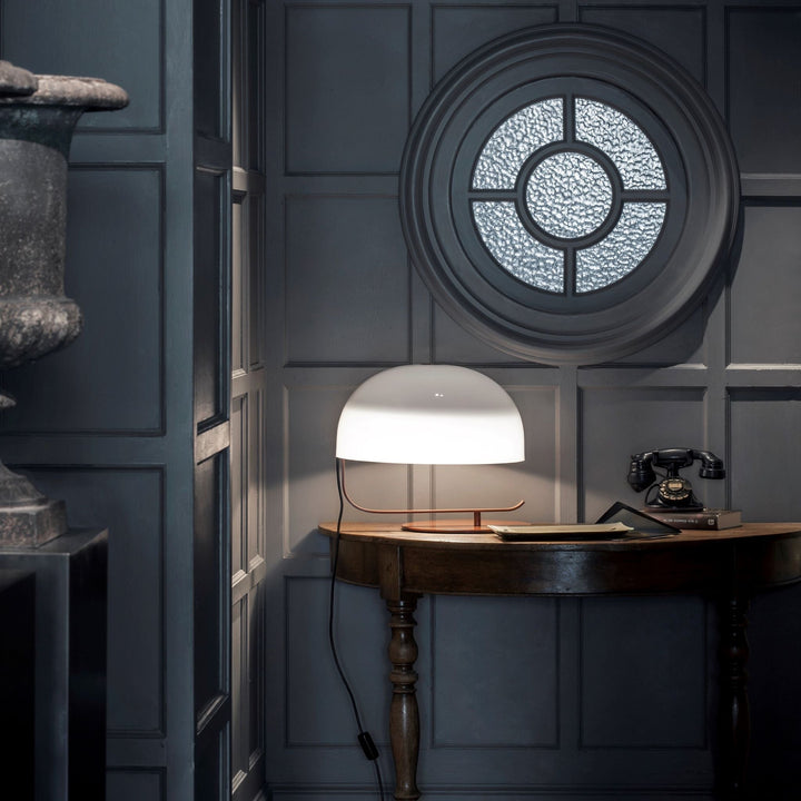 Zanuso Table Lamp - Oluce - Table + Task - Nut Brown - HORNE