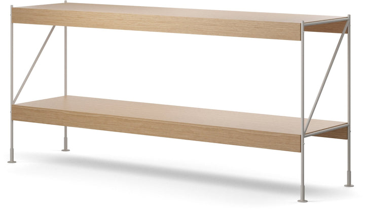 Zet Storage System, 60in. - Audo Copenhagen - Shelving - 1x2 - Black Steel - Natural Oak - HORNE