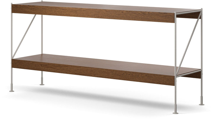Zet Storage System, 60in. - Audo Copenhagen - Shelving - 1x2 - Black Steel - Dark Stained Oak - HORNE