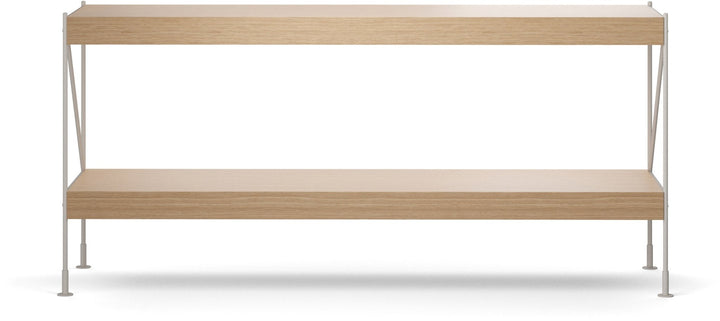 Zet Storage System, 60in. - Audo Copenhagen - Shelving - 1x2 - Black Steel - Natural Oak - HORNE