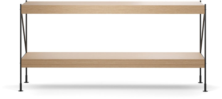 Zet Storage System, 60in. - Audo Copenhagen - Shelving - 1x2 - Black Steel - Natural Oak - HORNE