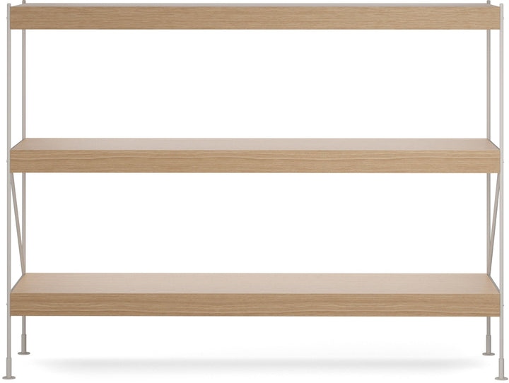 Zet Storage System, 60in. - Audo Copenhagen - Shelving - 1x3 - Black Steel - Natural Oak - HORNE