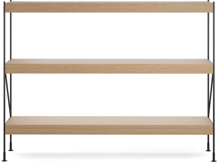 Zet Storage System, 60in. - Audo Copenhagen - Shelving - 1x3 - Black Steel - Natural Oak - HORNE