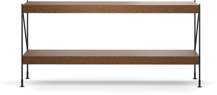 Zet Storage System, 60in. - Audo Copenhagen - Shelving - 1x2 - Black Steel - Dark Stained Oak - HORNE