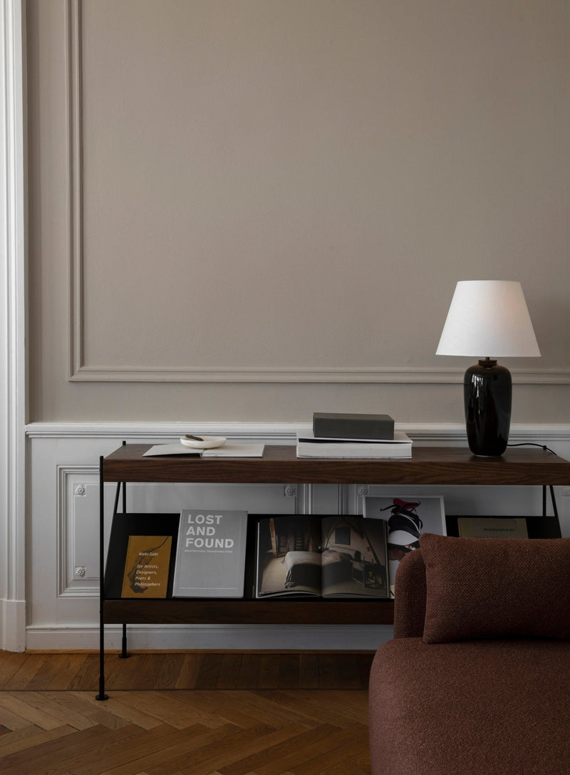 Zet Storage System, 60in, Back Panel and Magazine Shelf - Audo Copenhagen - Shelving - Back Panel - Off White - HORNE