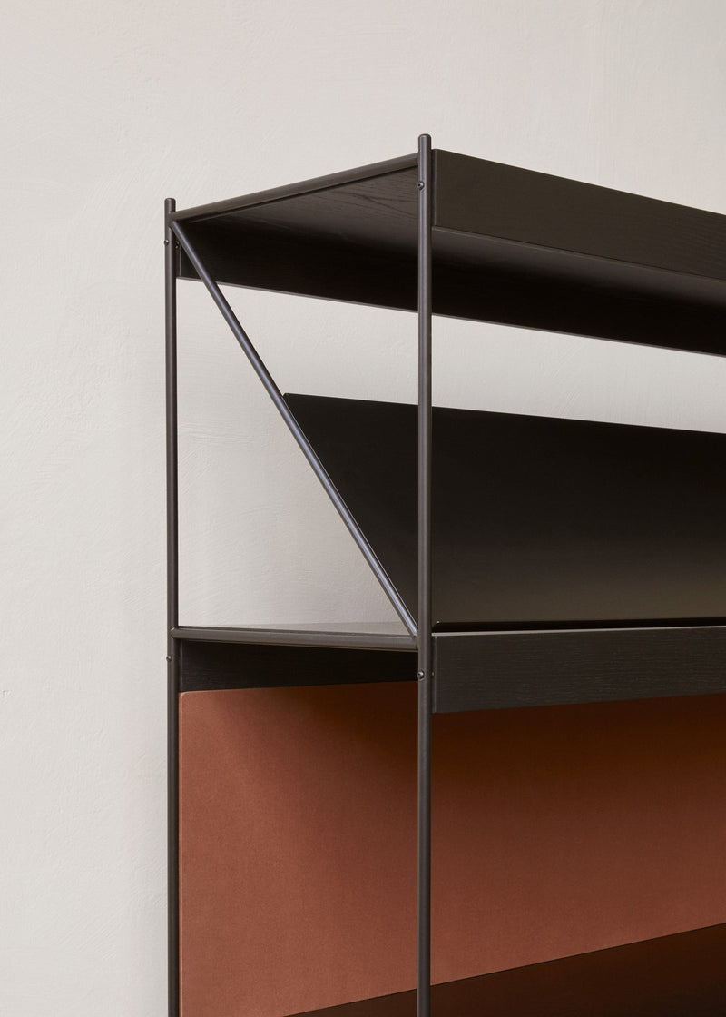 Zet Storage System, 60in, Back Panel and Magazine Shelf - Audo Copenhagen - Shelving - Back Panel - Off White - HORNE